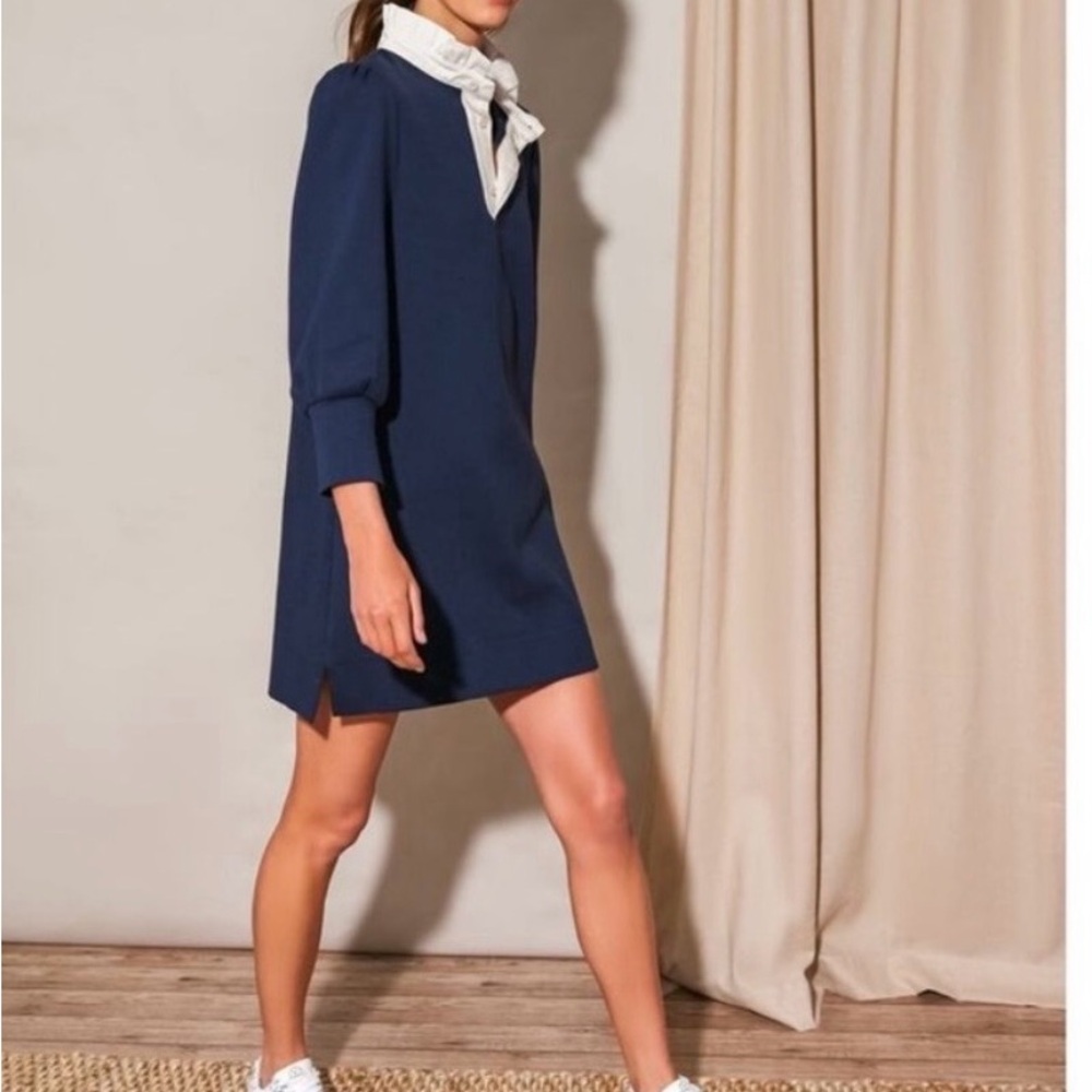 Tuckernuck Pomander Place Elegant Navy Blue Dress